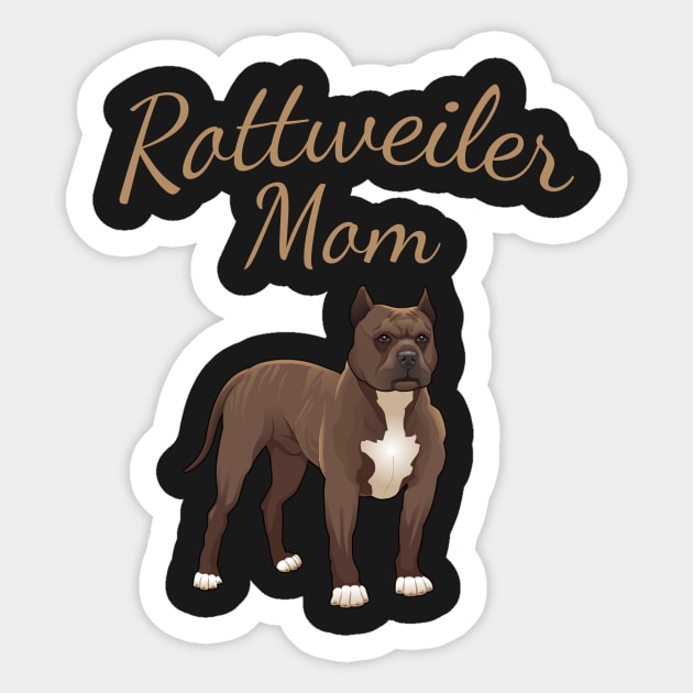 Rottweiler Mom Sticker by letnothingstopyou